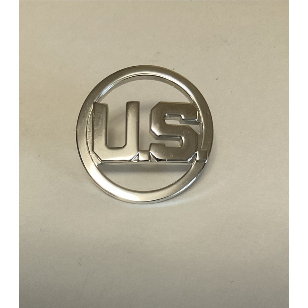 US Army Military GI Govt Issue Silver Tone Lapel Pin Hat Pinback G-GI